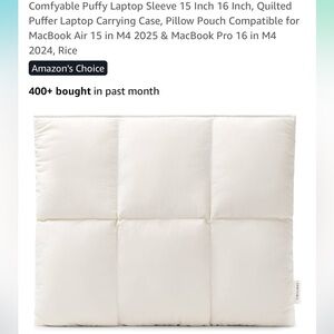 Quilted Puffer Laptop Sleeve